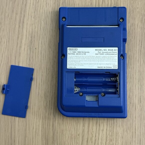 Nintendo Game Boy Pocket Original Shell Screen & Glass Lens Blue Working Tested - Picture 4 of 11